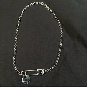 Silver Pin Chain Necklace